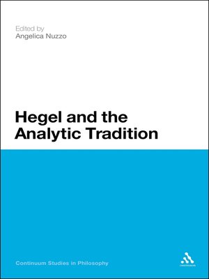 cover image of Hegel and the Analytic Tradition